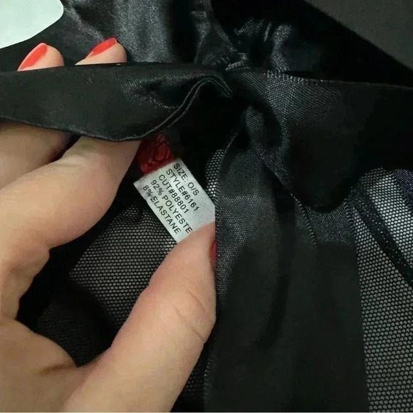 Vintage Y2K Coquette heart shaped lingerie with satin, mesh, ribbons, bows 🎀 OS - Picture 9 of 10